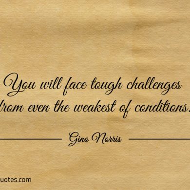 You will face tough challenges ginonorrisquotes