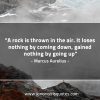 A rock is thrown in the air MarcusAureliusQuotes