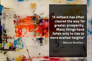 A setback has often cleared the way MarcusAureliusQuotes