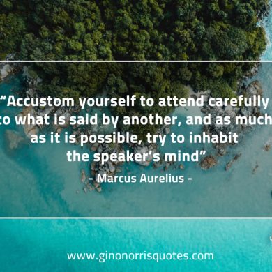 Accustom yourself to attend carefully MarcusAureliusQuotes