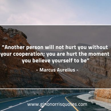 Another person will not hurt you MarcusAureliusQuotes