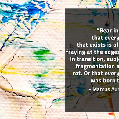 Bear in mind that everything that exists MarcusAureliusQuotes