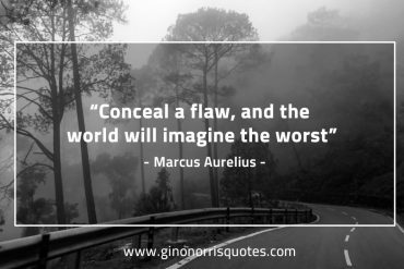 Conceal a flaw MarcusAureliusQuotes