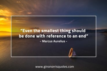 Even the smallest thing MarcusAureliusQuotes