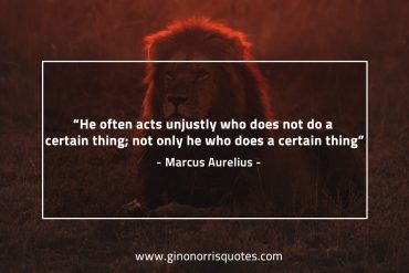 He often acts unjustly MarcusAureliusQuotes