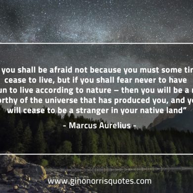 If you shall be afraid not because MarcusAureliusQuotes