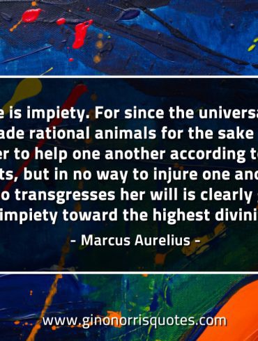 Injustice is impiety MarcusAureliusQuotes