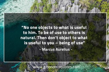 No one objects to what is useful to him MarcusAureliusQuotes