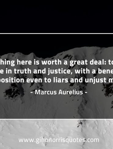 One thing here is worth a great deal MarcusAureliusQuotes