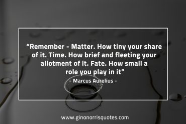 Remember Matter MarcusAureliusQuotes