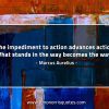 The impediment to action advances action MarcusAureliusQuotes