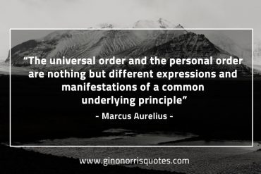 The universal order and the personal order MarcusAureliusQuotes