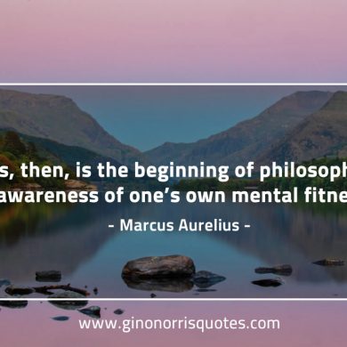 This then is the beginning of philosophy MarcusAureliusQuotes