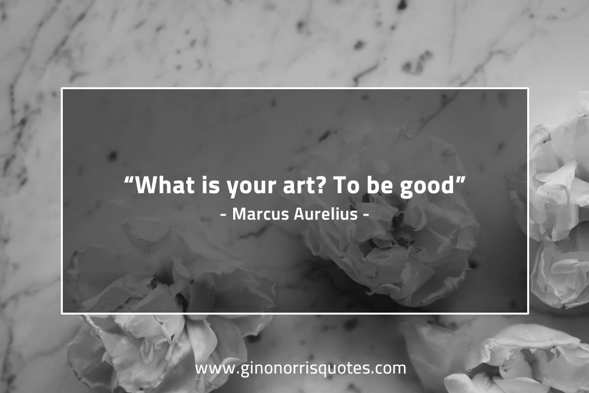 What is your art MarcusAureliusQuotes