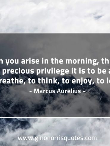 When you arise in the morning MarcusAureliusQuotes