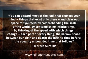 You can discard most of the junk MarcusAureliusQuotes