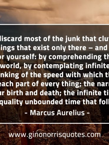 You can discard most of the junk MarcusAureliusQuotes